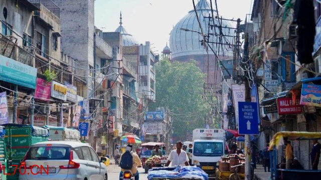 印度首都新德里街景 (新华社图)