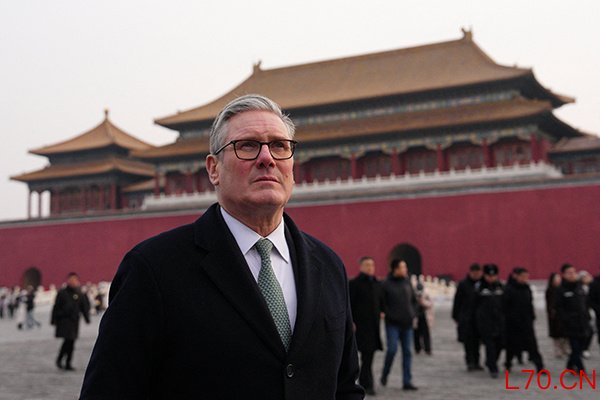 2026年1月29日，英国首相斯塔默到访故宫并发表讲话。 IC Photo